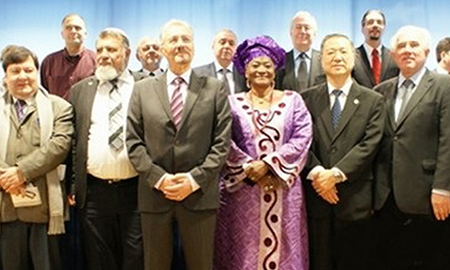 Master Lu at the 2013 Global Cultural Diplomacy Summit in Berlin