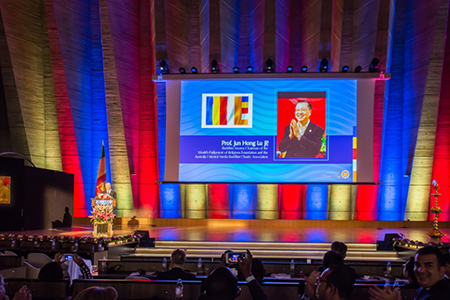 Master Lu as keynote speaker at the 2018 UN Vesak celebration at UNESCO Paris